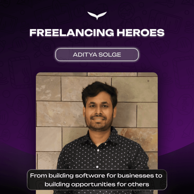 From building software for businesses to building opportunities for others | Aditya Solge’s Journey