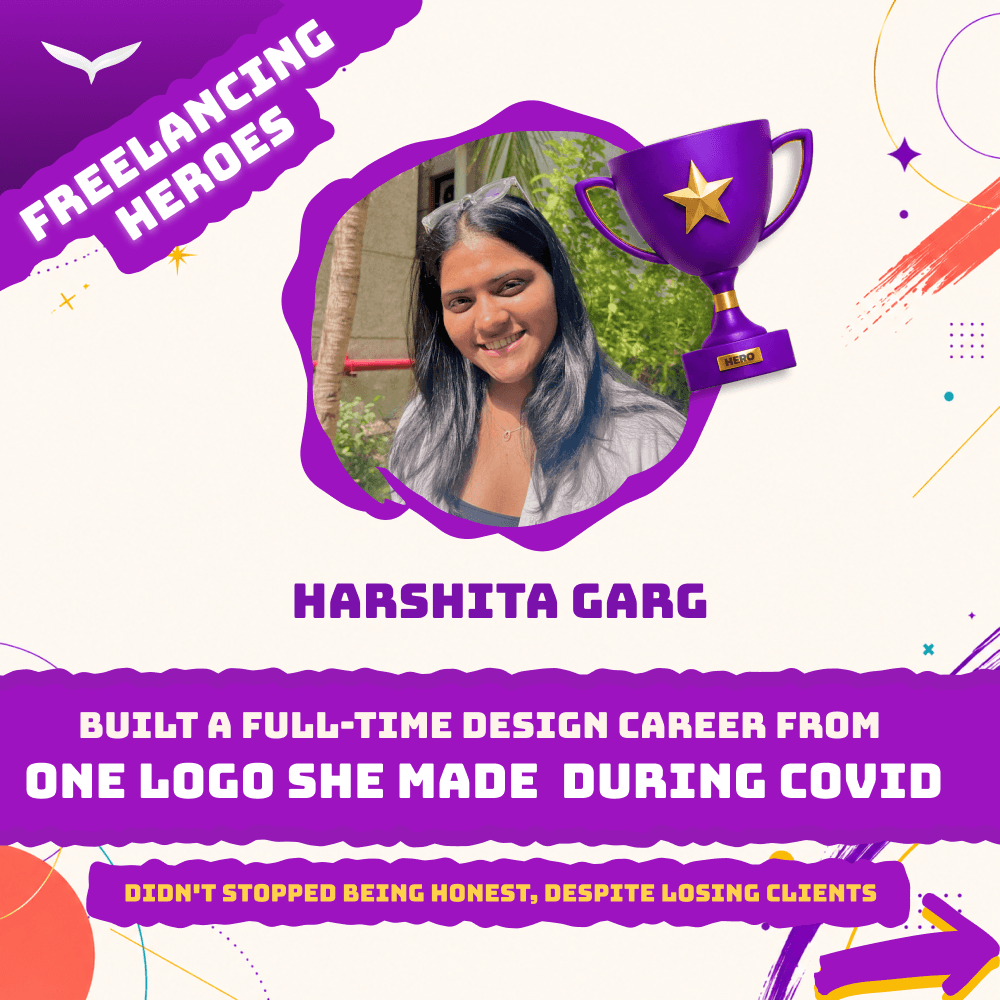 Harshita Garg | Built a design career from one logo she designed during covid